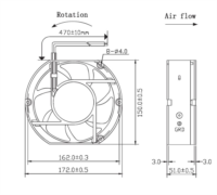 UF DA1751B12H Teknik Çizim