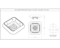 FULL Serisi Tepe Fanları Teknik Çizim